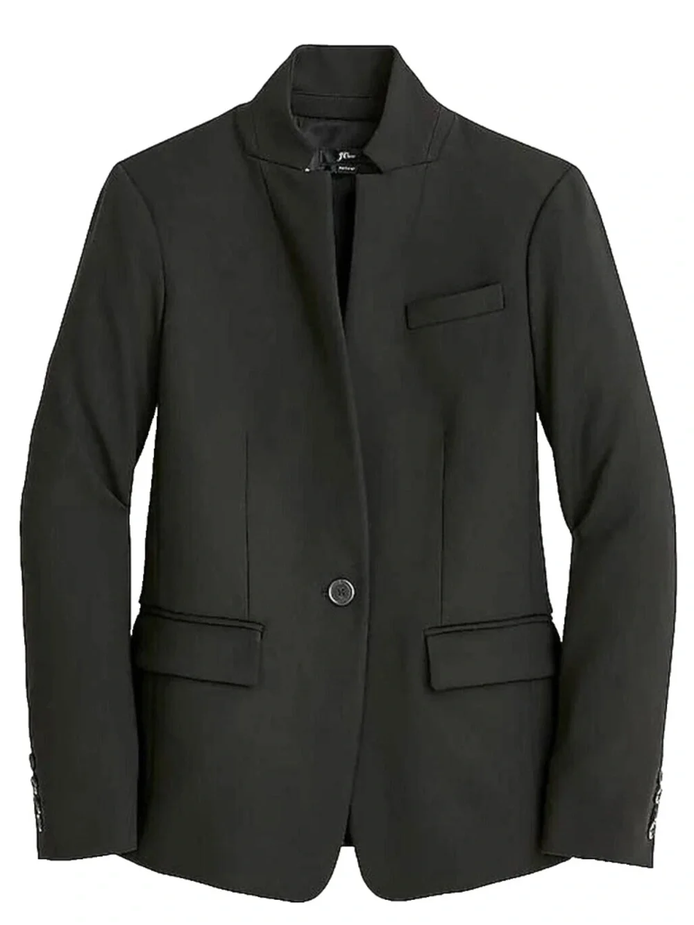 J. Crew Regent Black Single-Button Classic Career Wear Women’s Blazer  Size 2